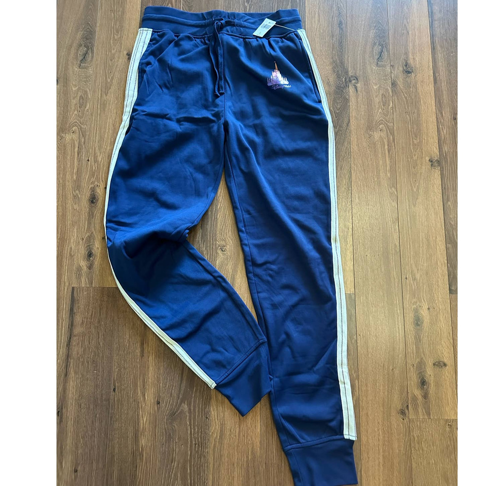 NEW Walt Disney World 50th Anniversary Castle Track Sweat Pants
